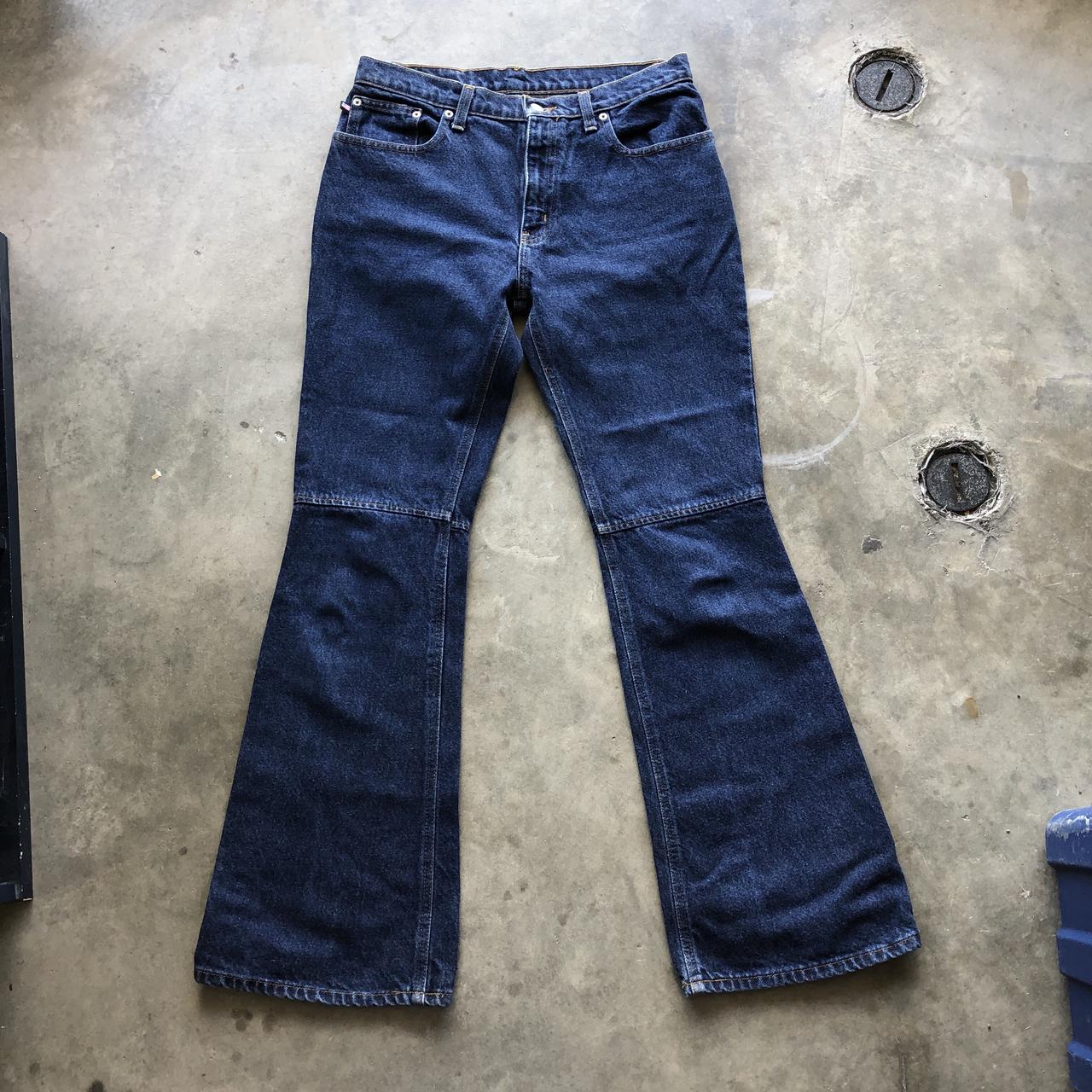 Polo Ralph Lauren Retro Flare Denim No Tagged Size, - Depop