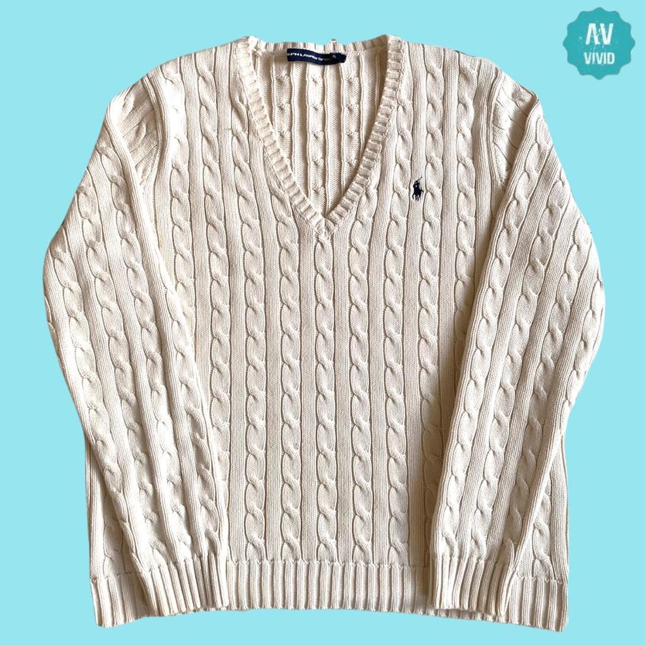 ralph lauren sport cable knit sweater