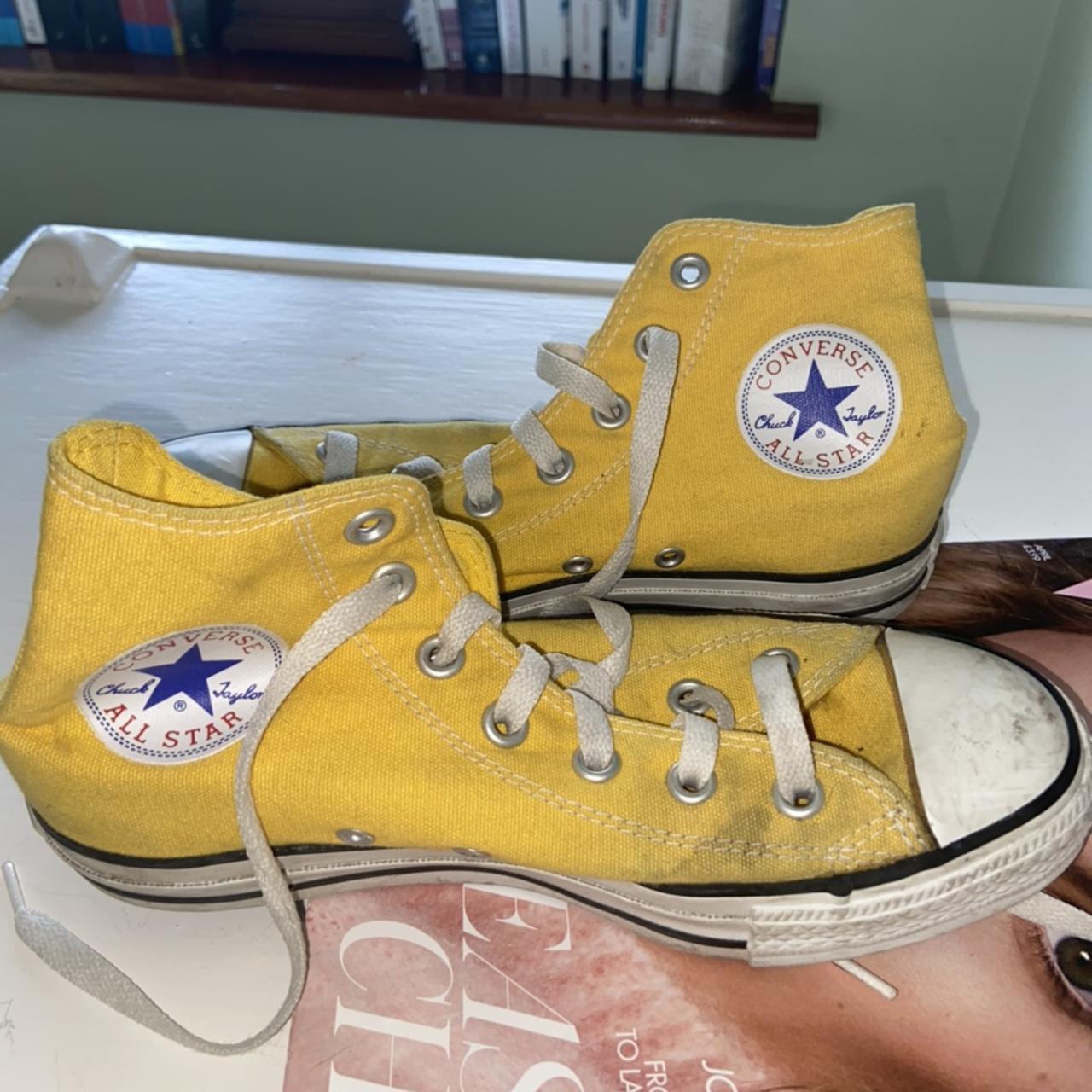 Dirty 2025 yellow converse