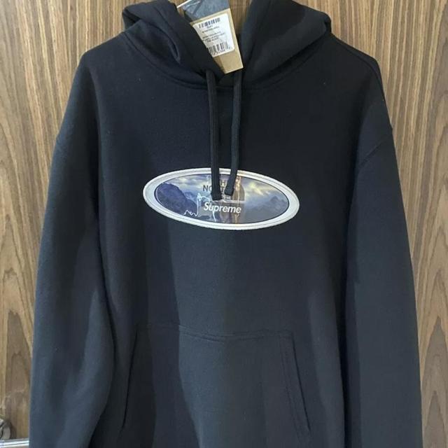 Supreme x The North Face Lenticular Mountains Hooded... - Depop