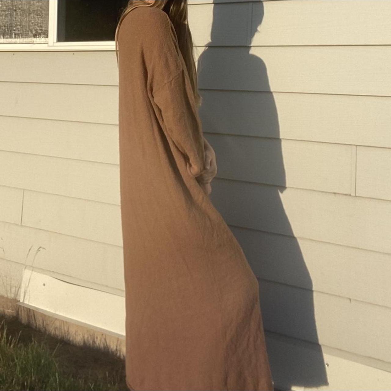Long, soft brown sweater Size small Great condition... - Depop