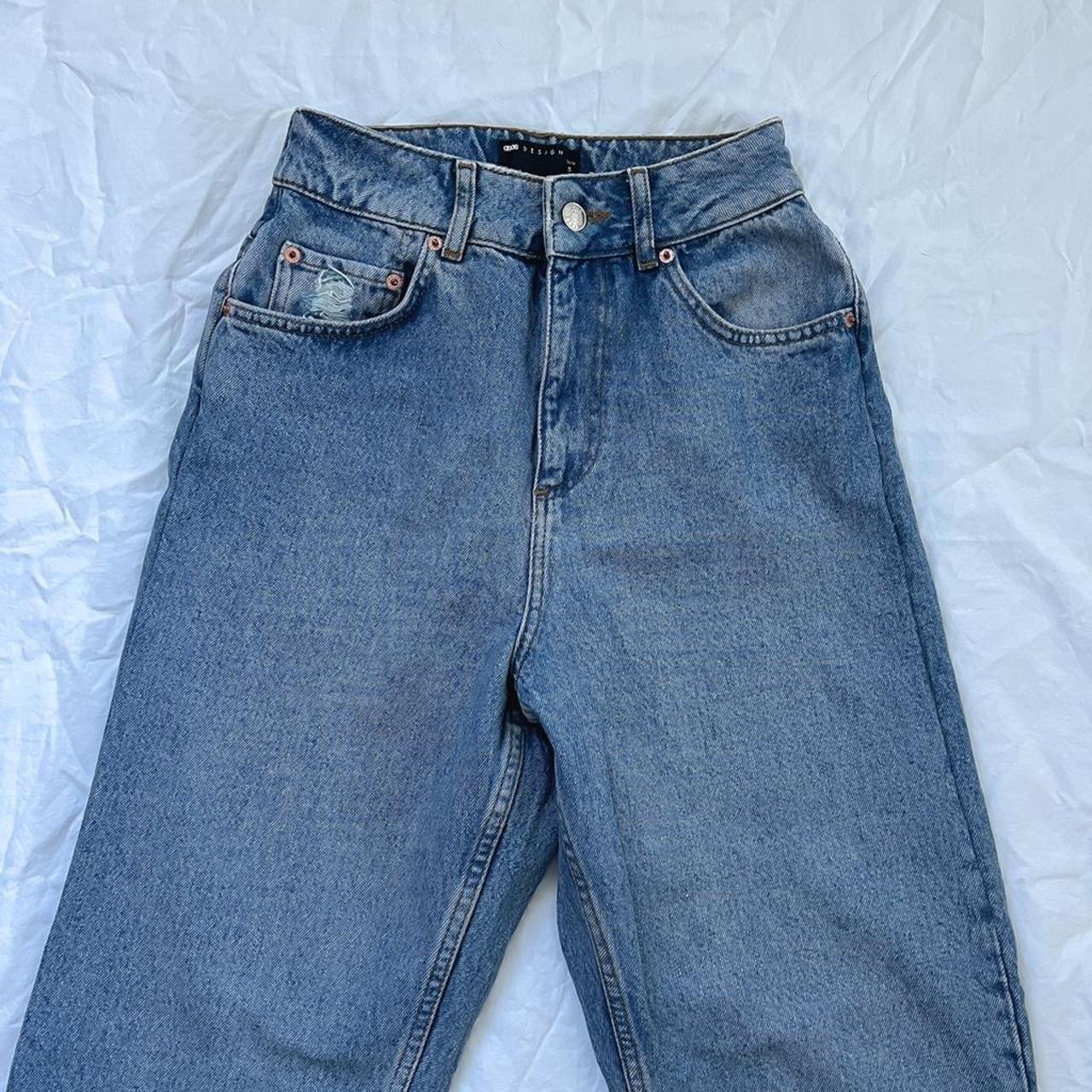 ASOS design 100% cotton denim dad jeans. Tailored to... - Depop