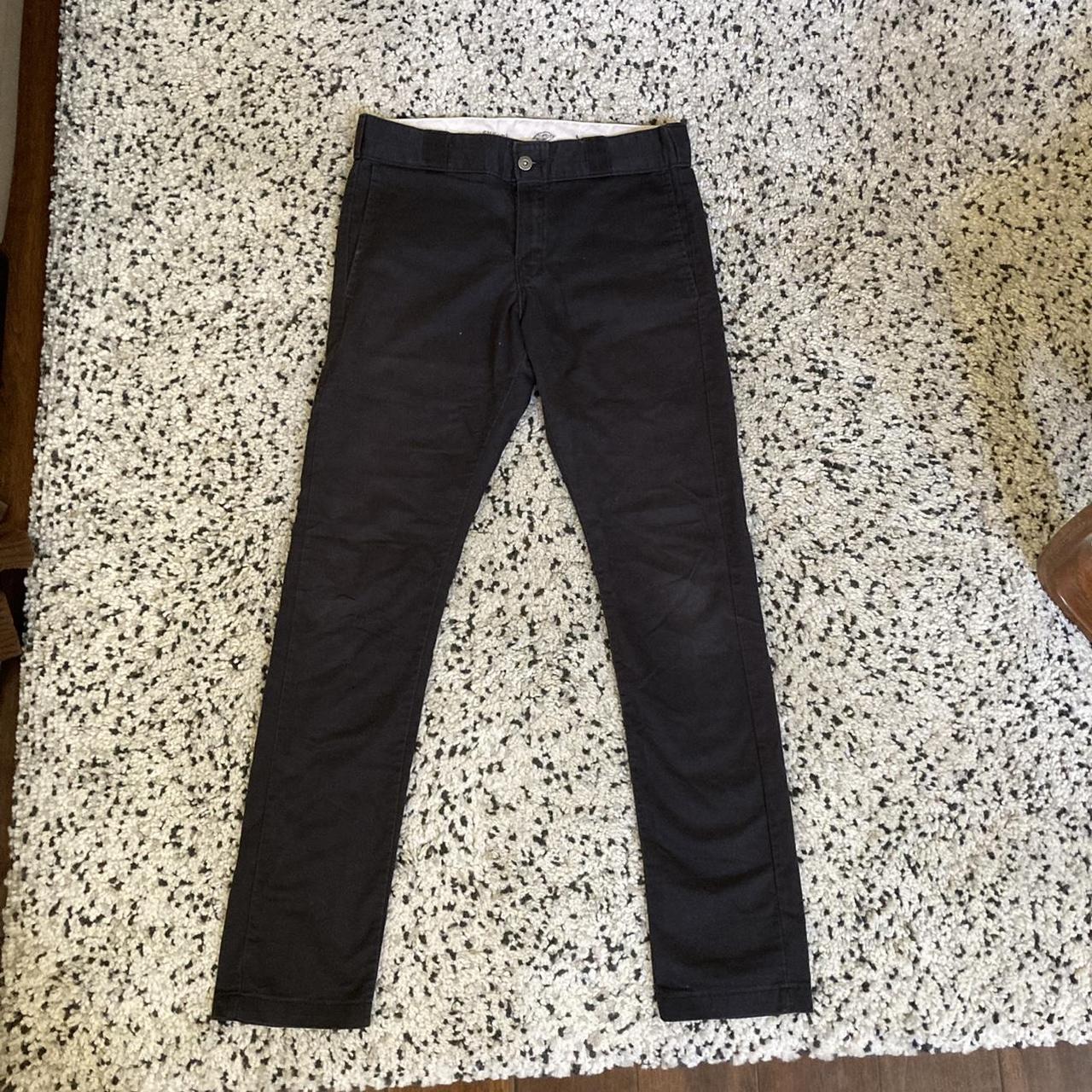 Black slim skinny dickies. Classic skinny straight... - Depop