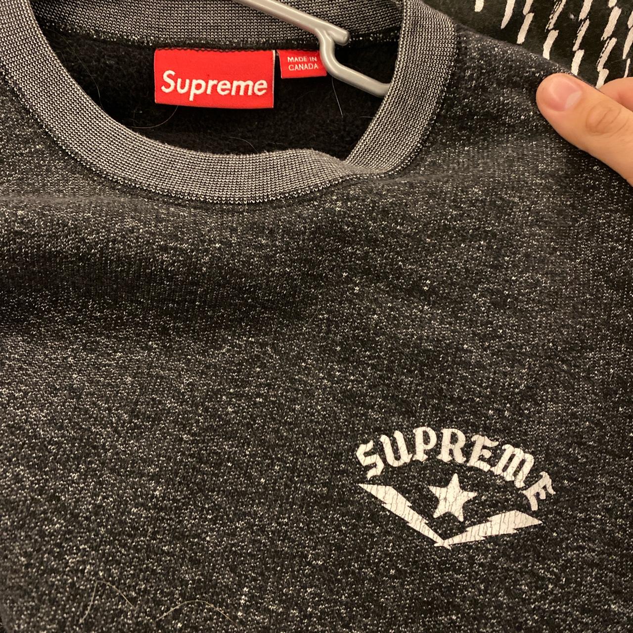 vintage #supreme 2009 Lightning crewneck sweatshirt - Depop