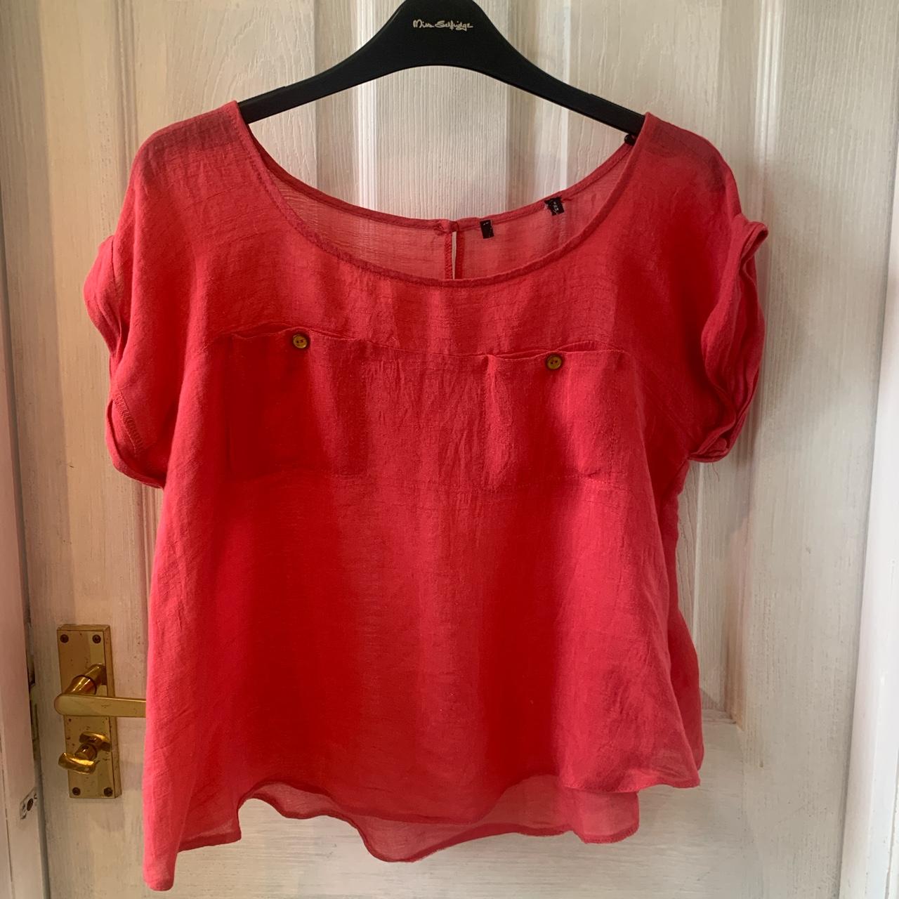 Women's Orange Blouse | Depop