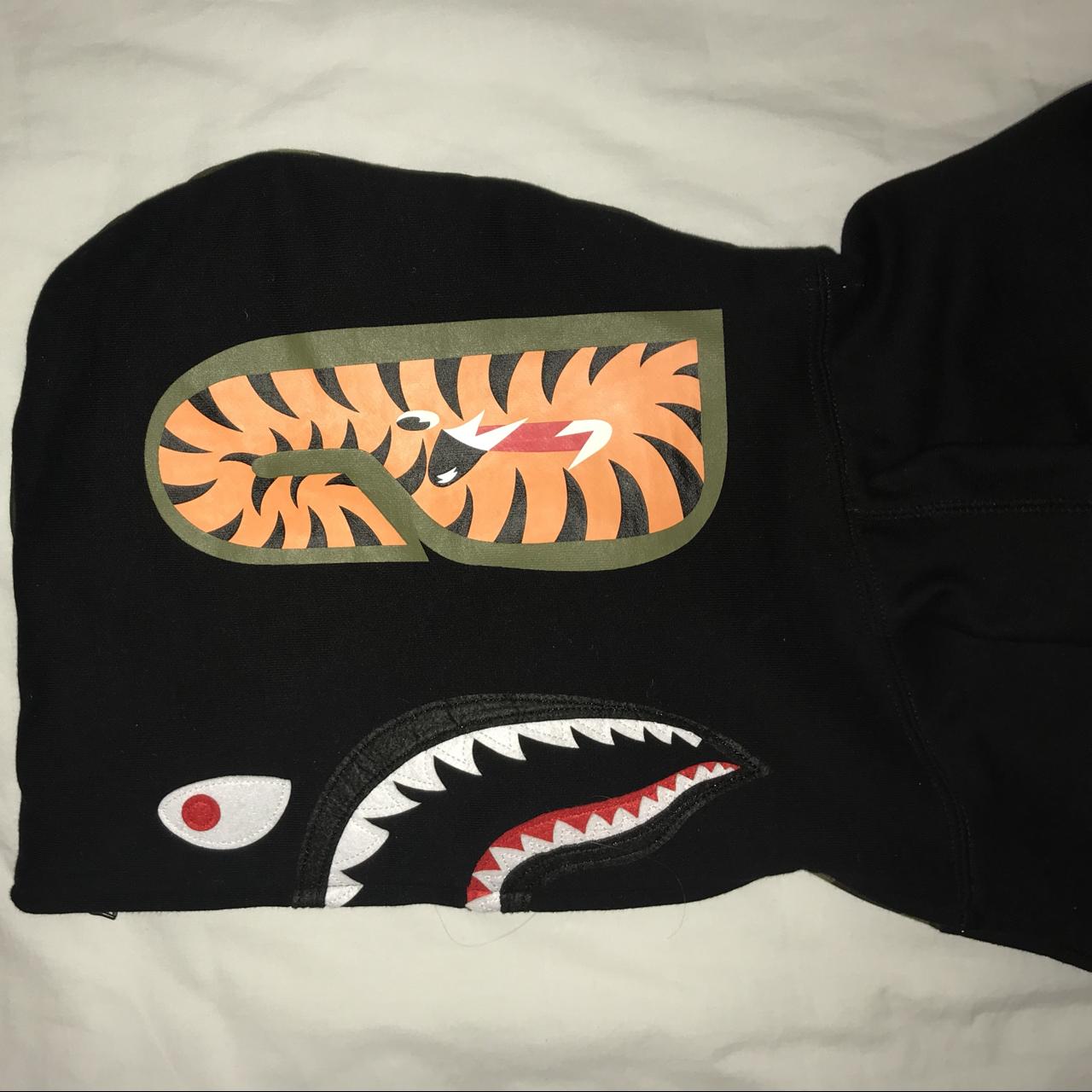 Bape undefeated double online shark hoodie