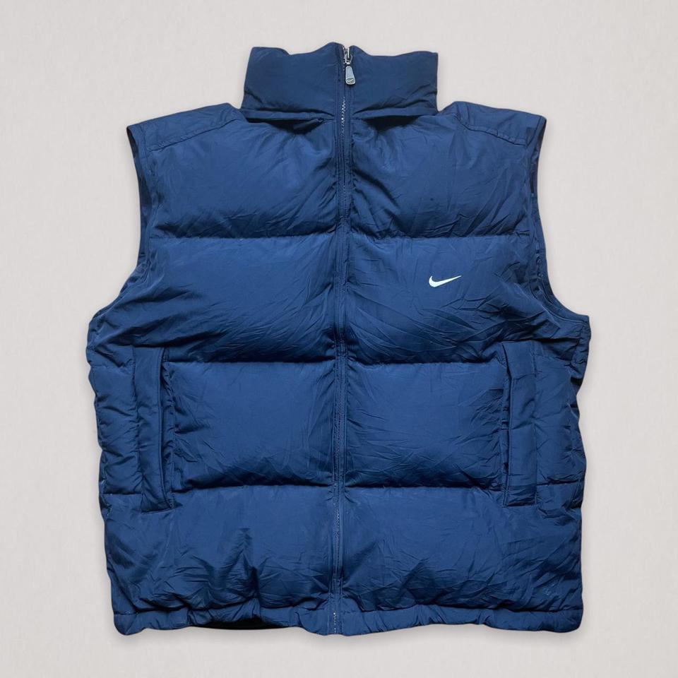 navy nike body warmer