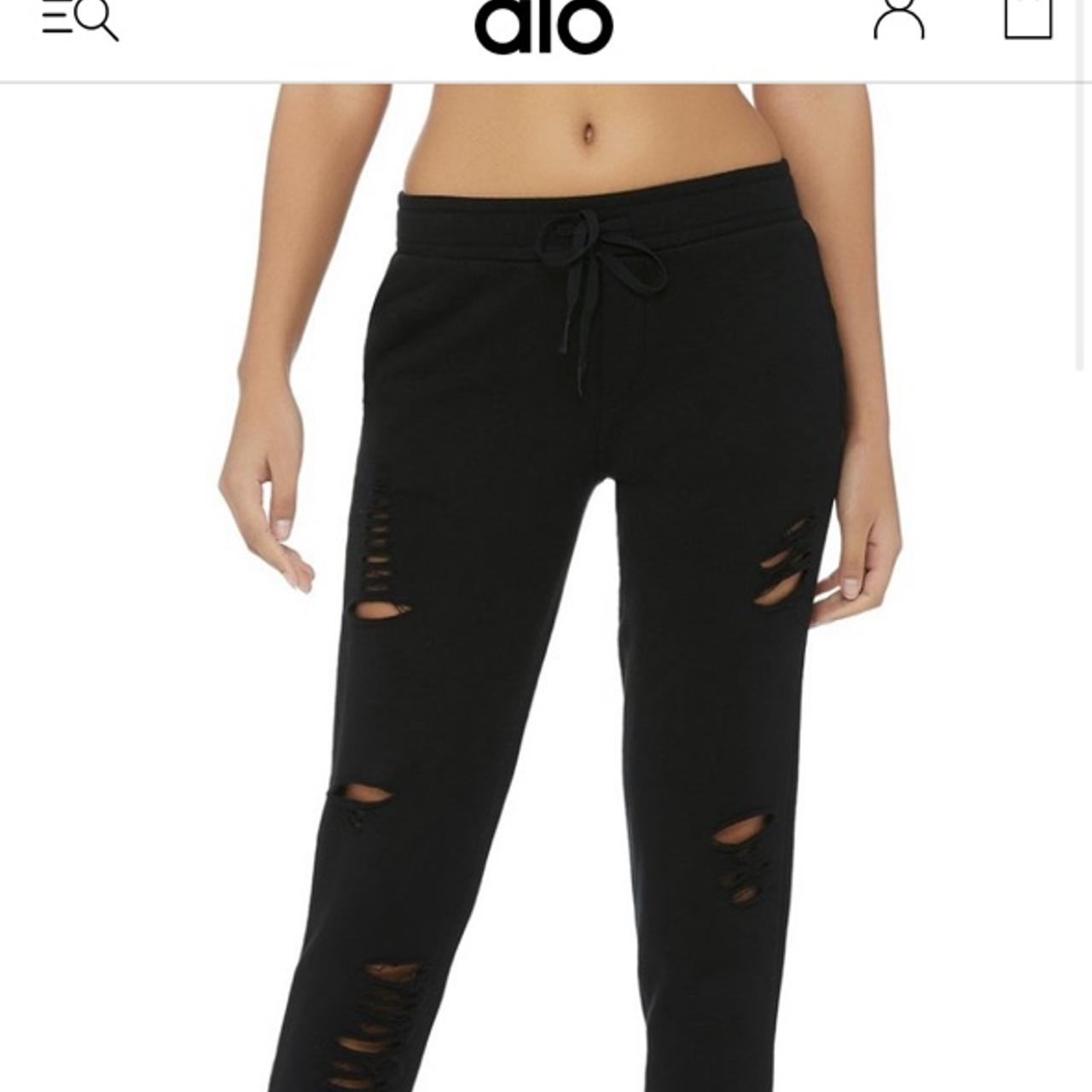 Alo ripped outlet sweatpants