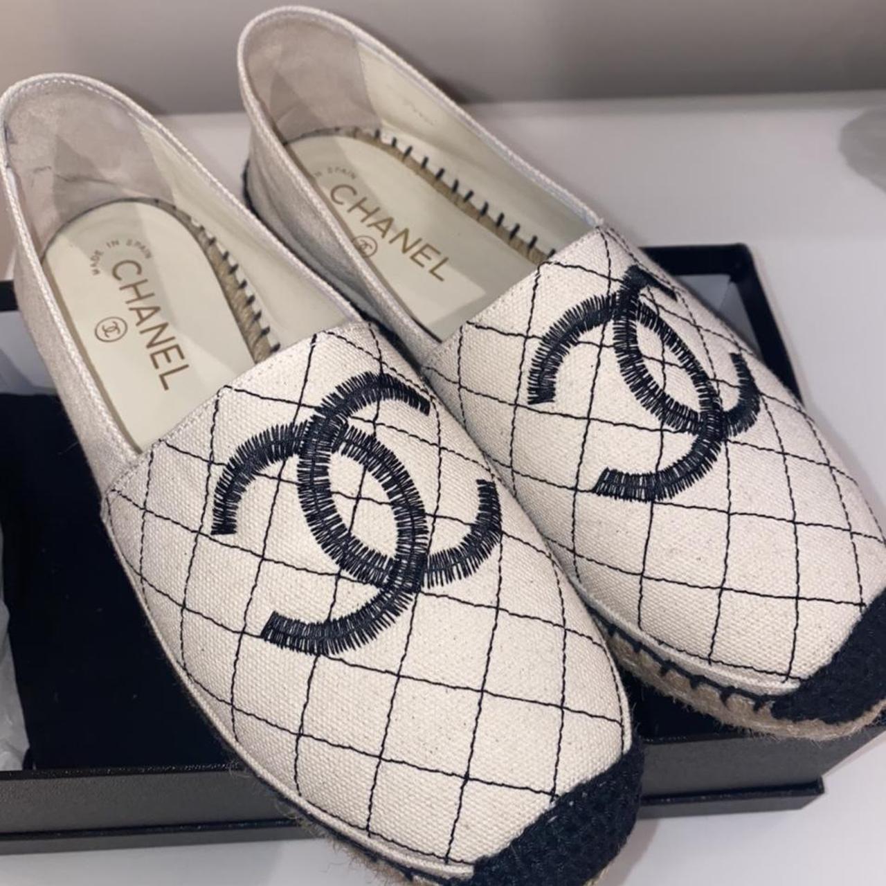 chanel quilted espadrilles