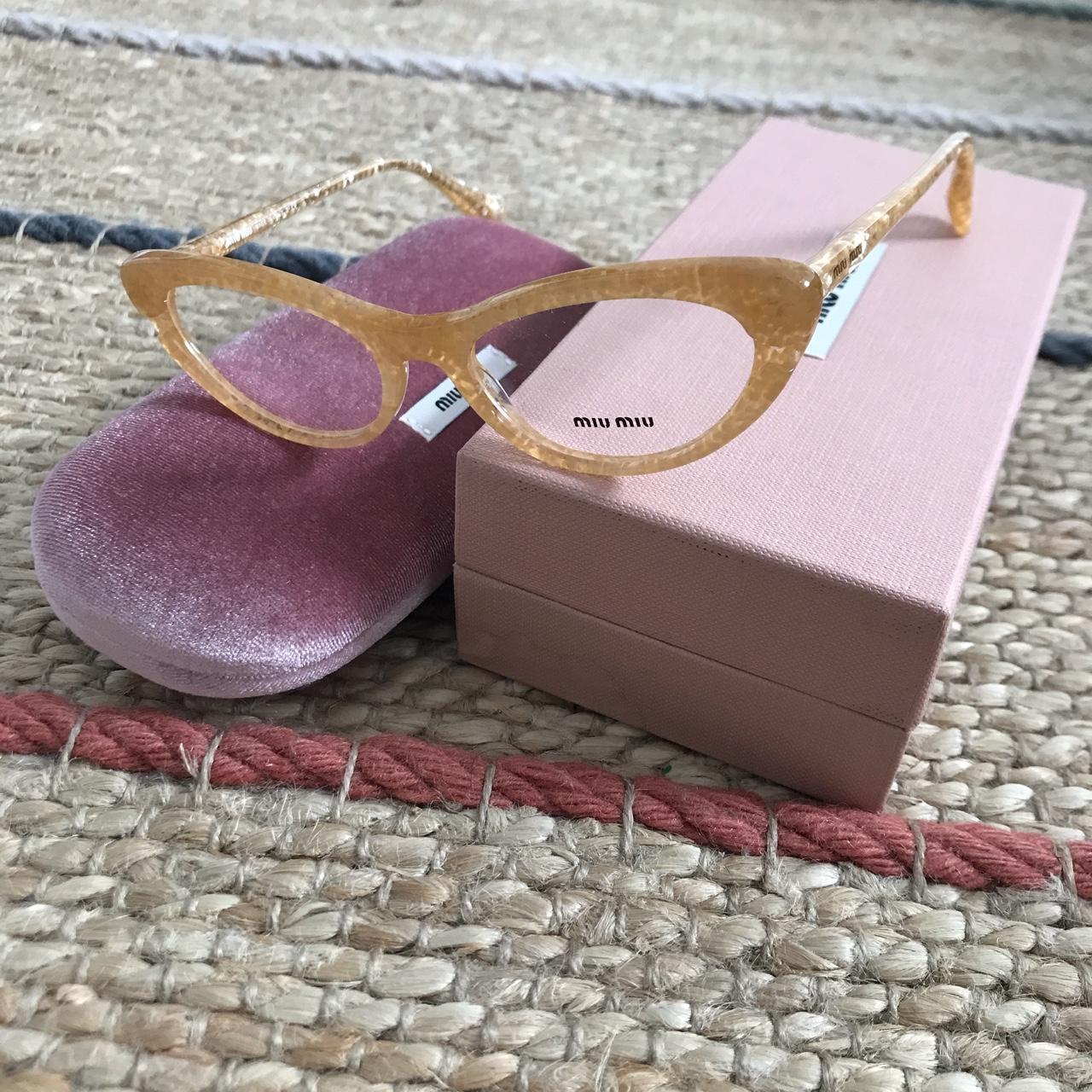 Miu Miu eyeglasses hardly worn - Depop