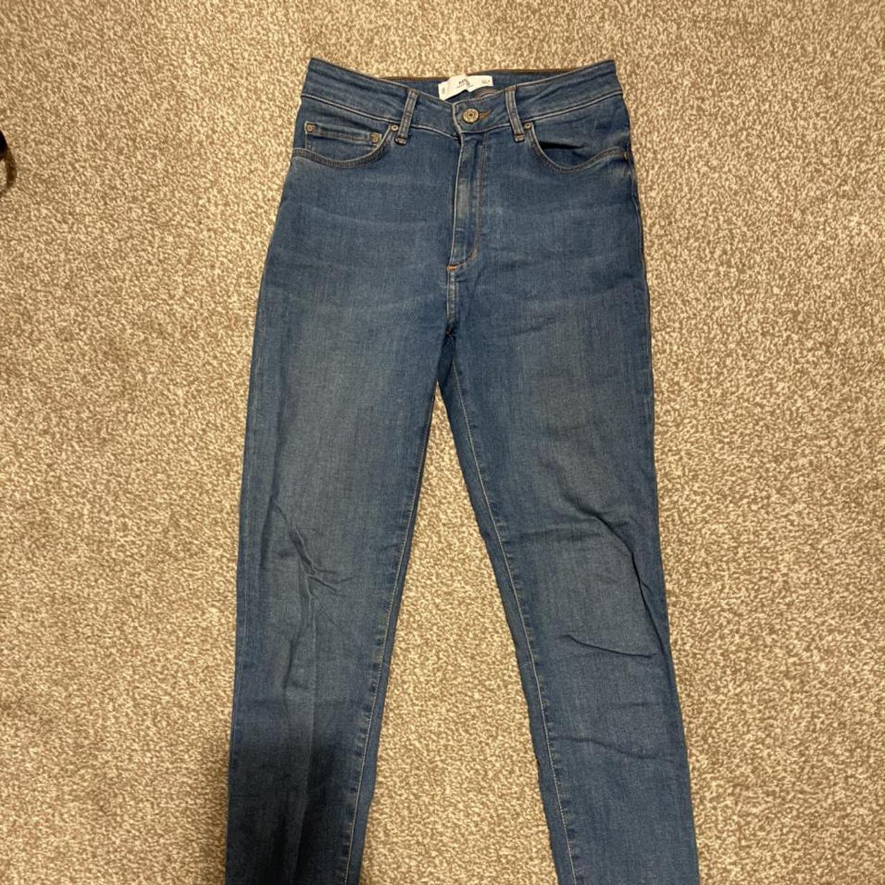 Mango Women's Blue Jeans | Depop