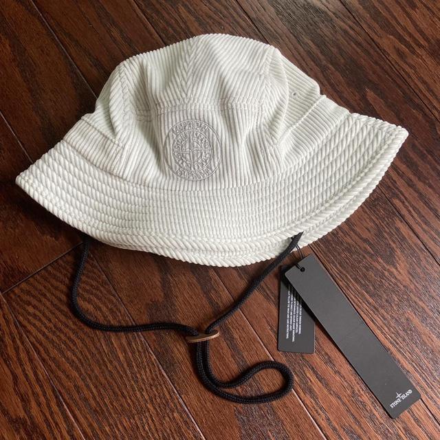 Supreme x Stone Island Corduroy Bucket Hat®️ Size:... - Depop