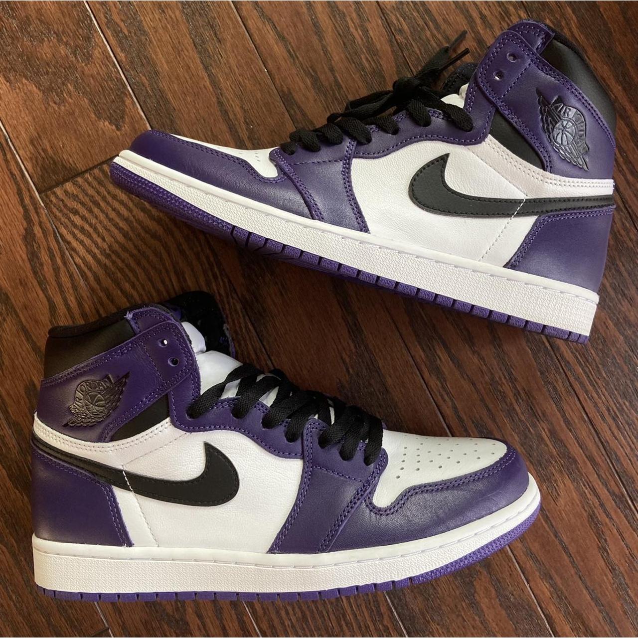 air jordan 1 court purple laces