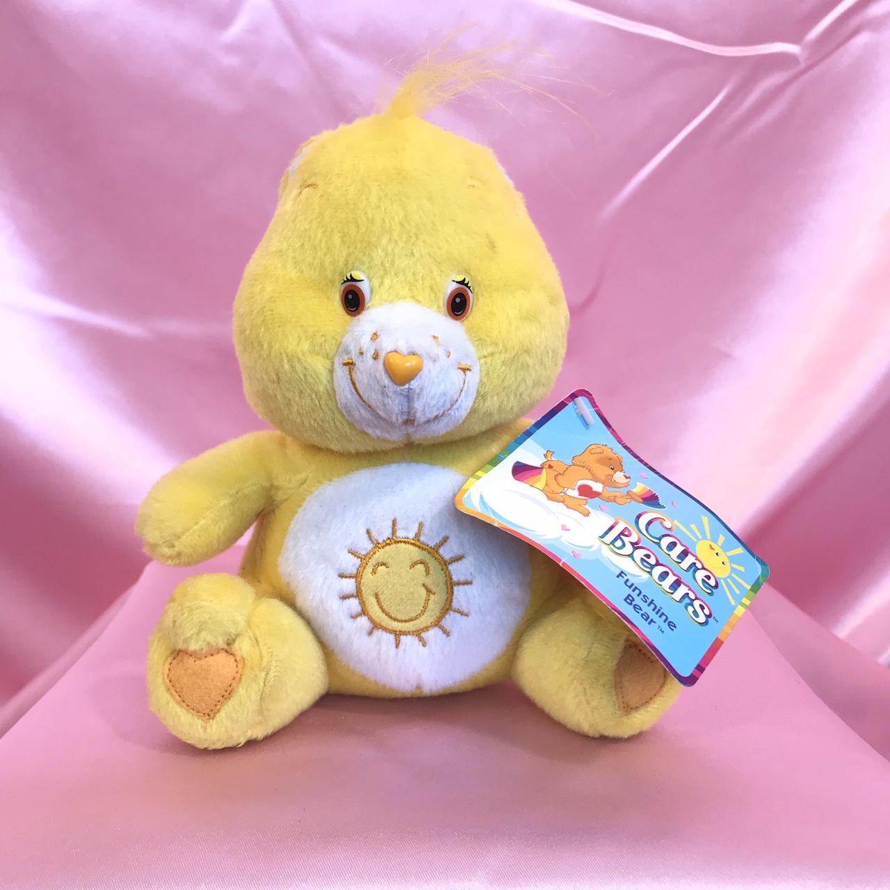 9090小物 bear Care Bears 2000s Funshine bear, has a rattle inside | Depop
