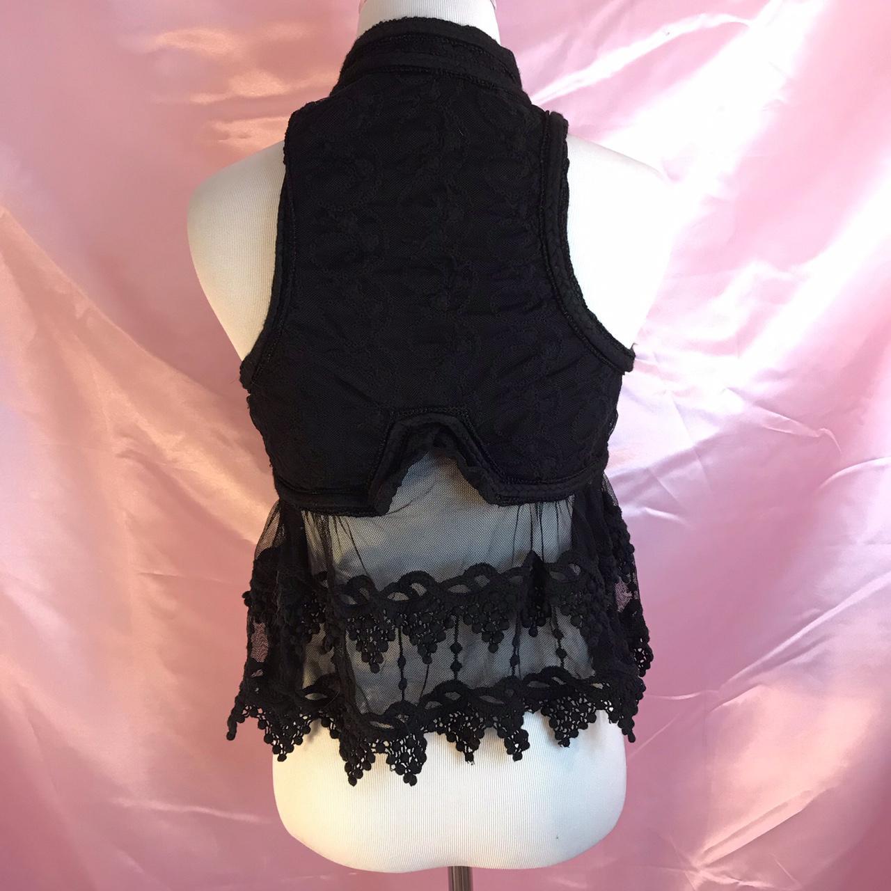 Product Image 3 - Zara women black lace vest