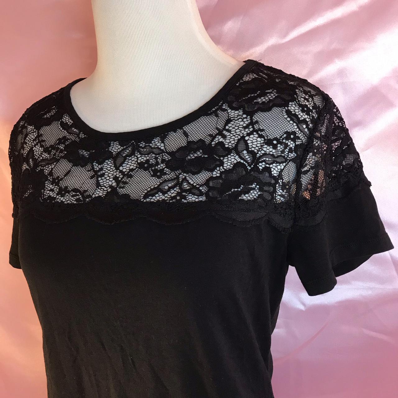 Product Image 2 - H&M black lace panel shirt