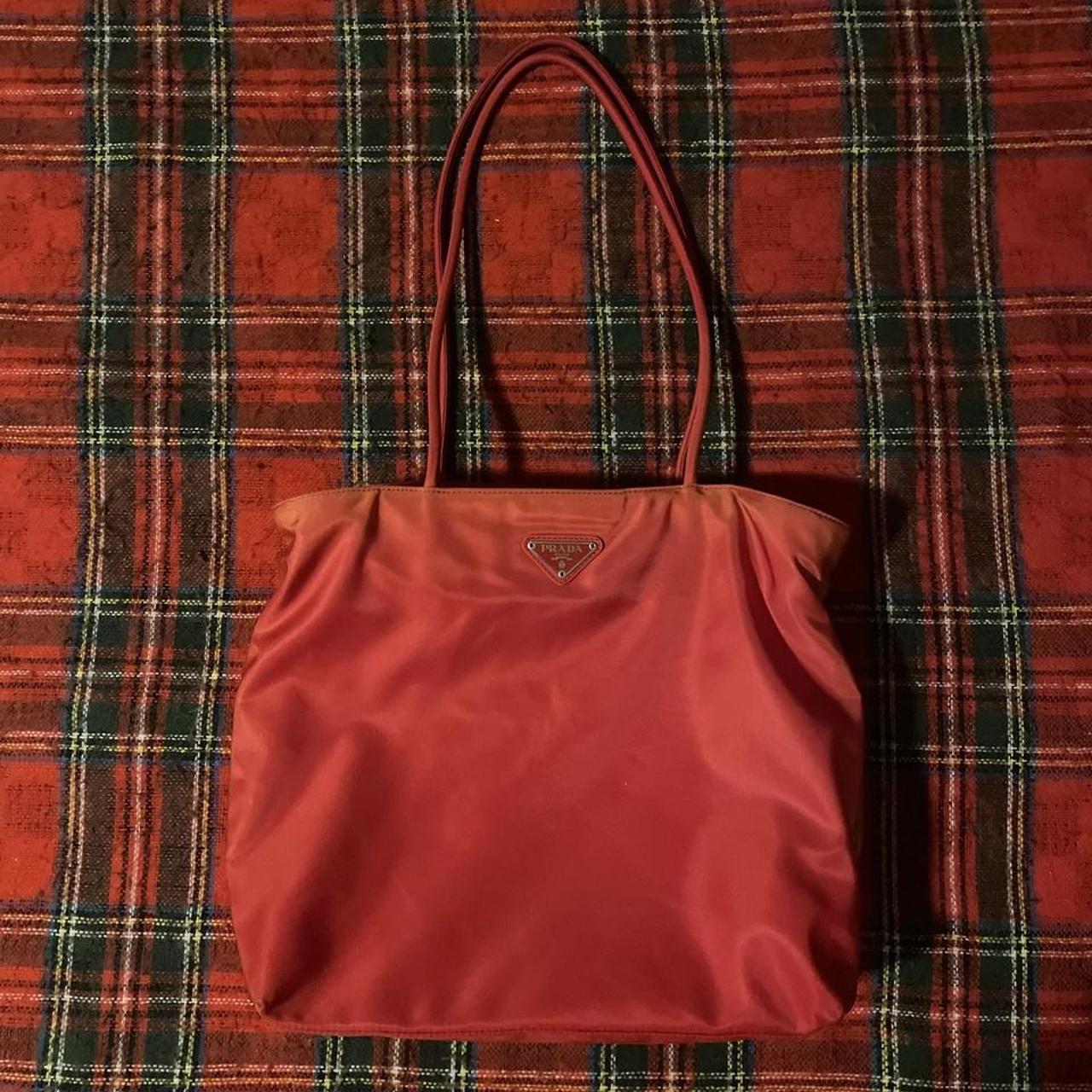 Prada Prada Tote Red Prada Nylon tote Bag 100