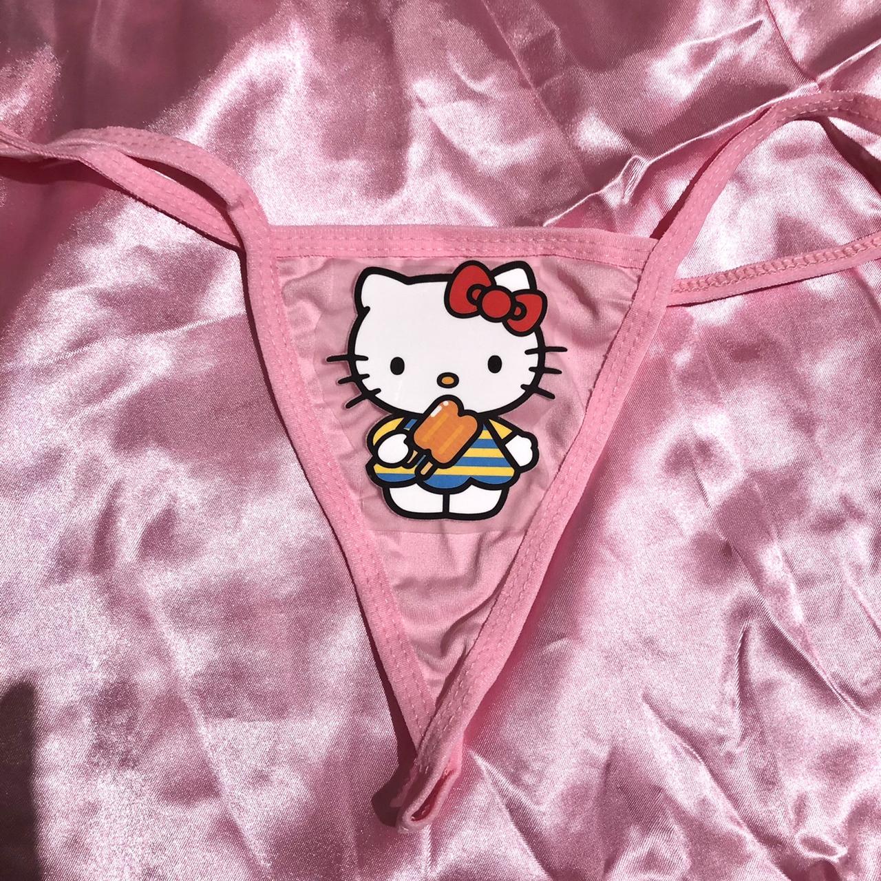 💗 Pink hello kitty thong 💗 One size, best fit - Depop