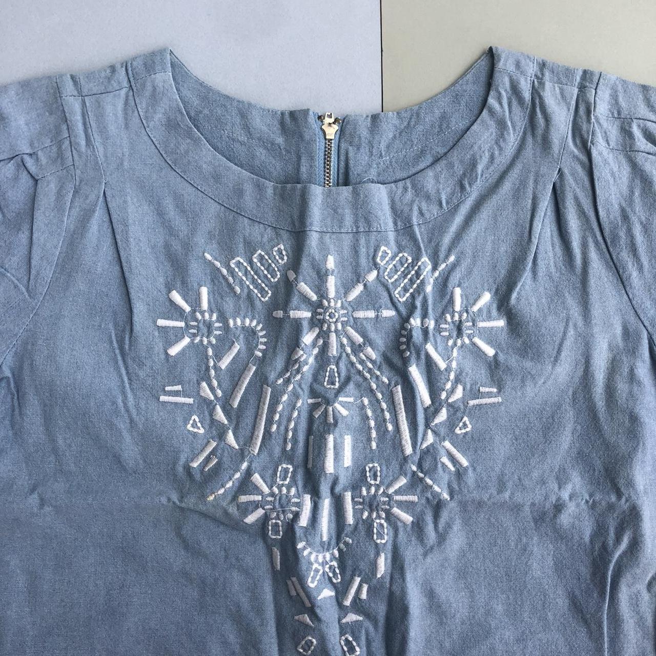 Isabel Marant Women's Blue and White T-shirt (2)