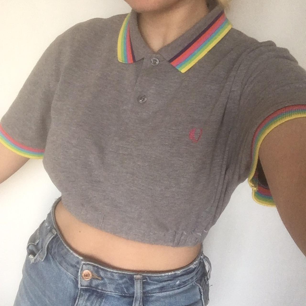 Fred perry crop on sale top