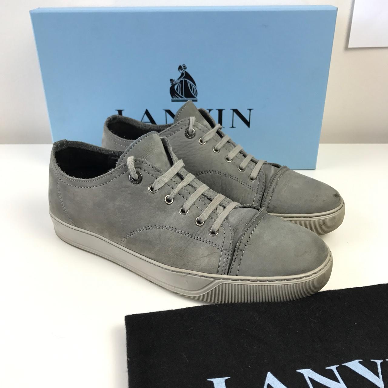 Cap Toe Sneaker Lanvin Grey Sneakers Mens Lanvin Cap Toe Sneakers