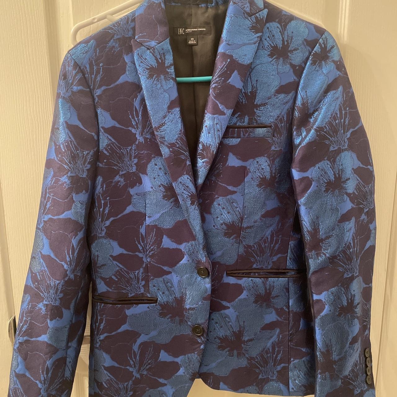 INC International Concepts Men's Blue Jacket Depop