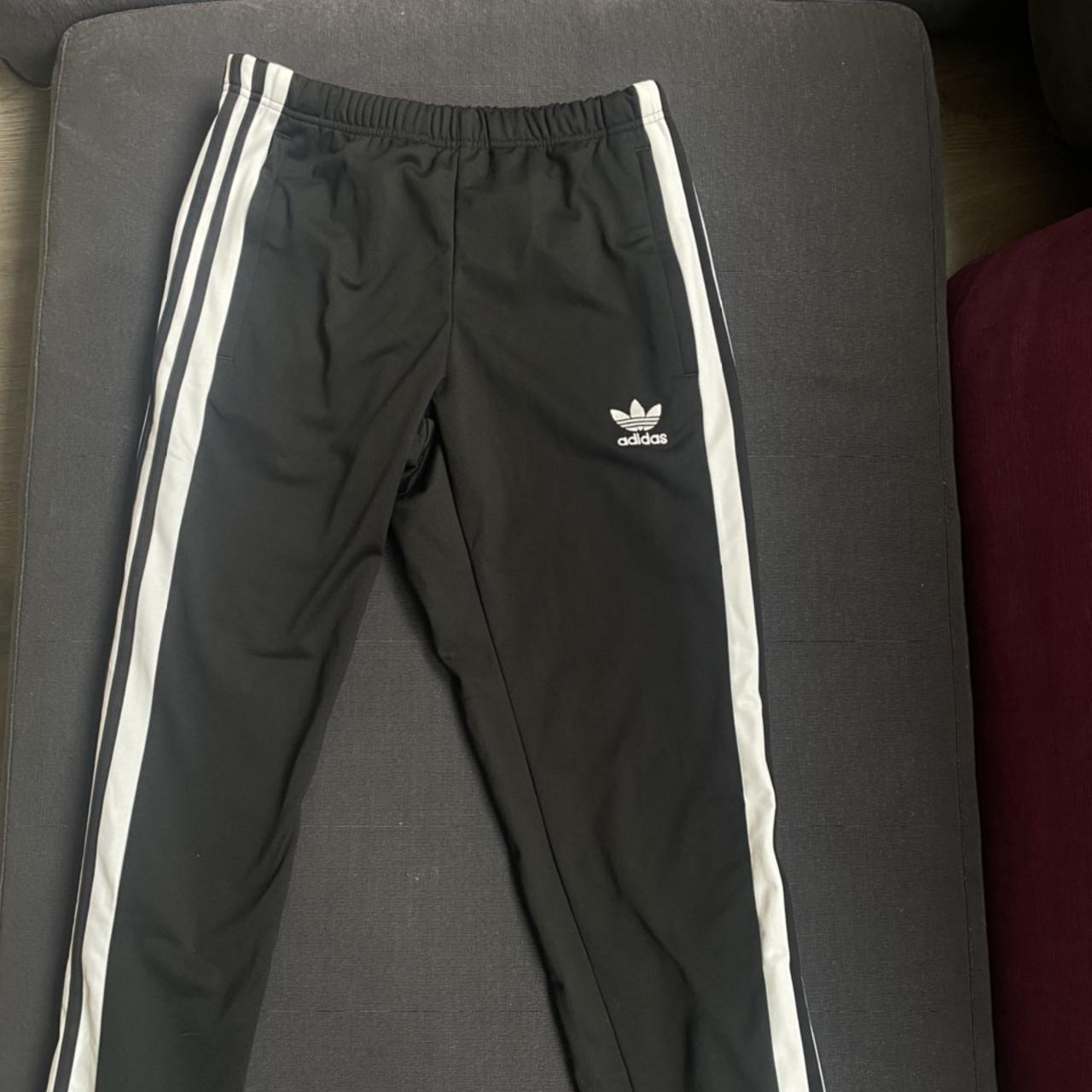 Original Adidas tracksuits, with poppers on the... - Depop