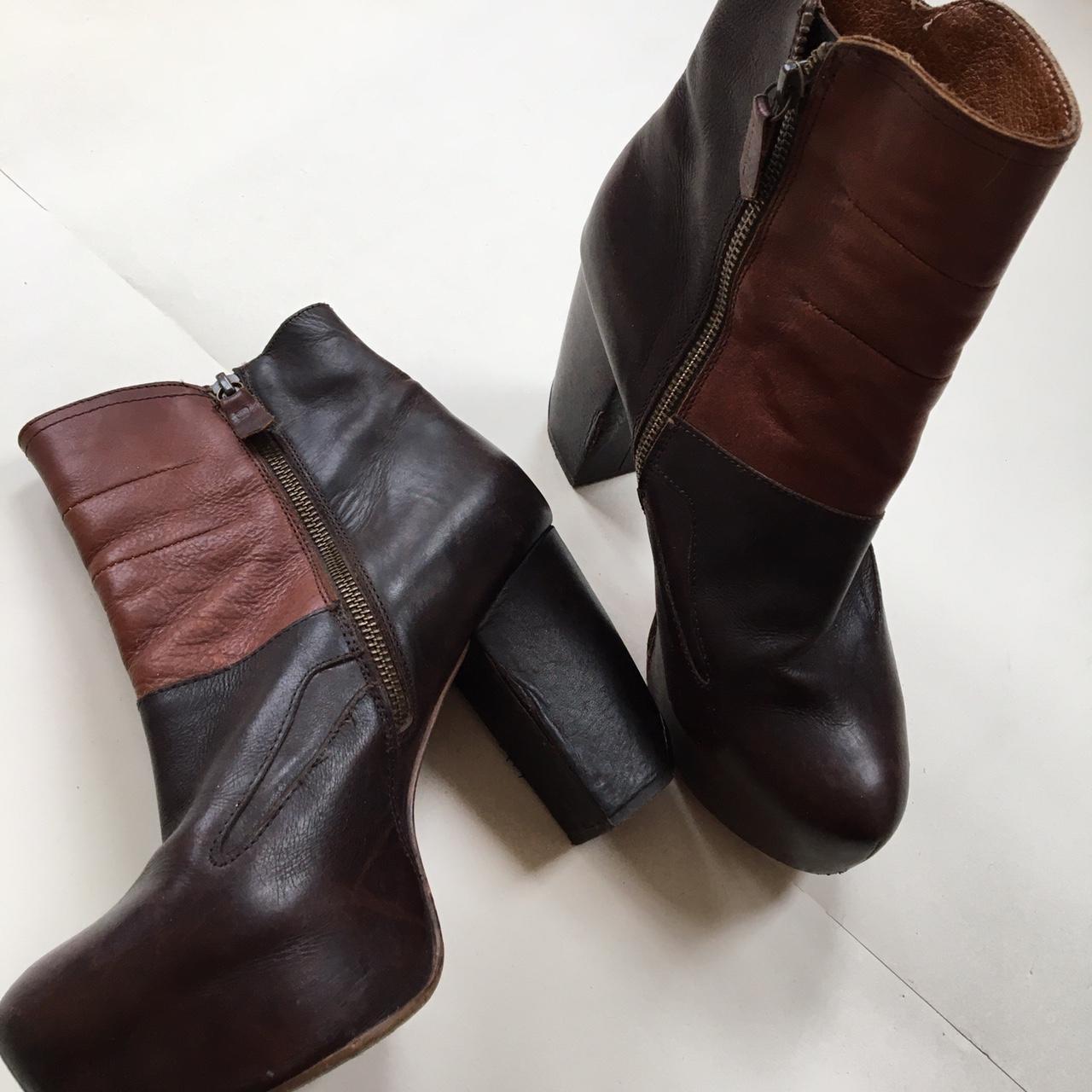 Women's Brown and Tan Boots | Depop