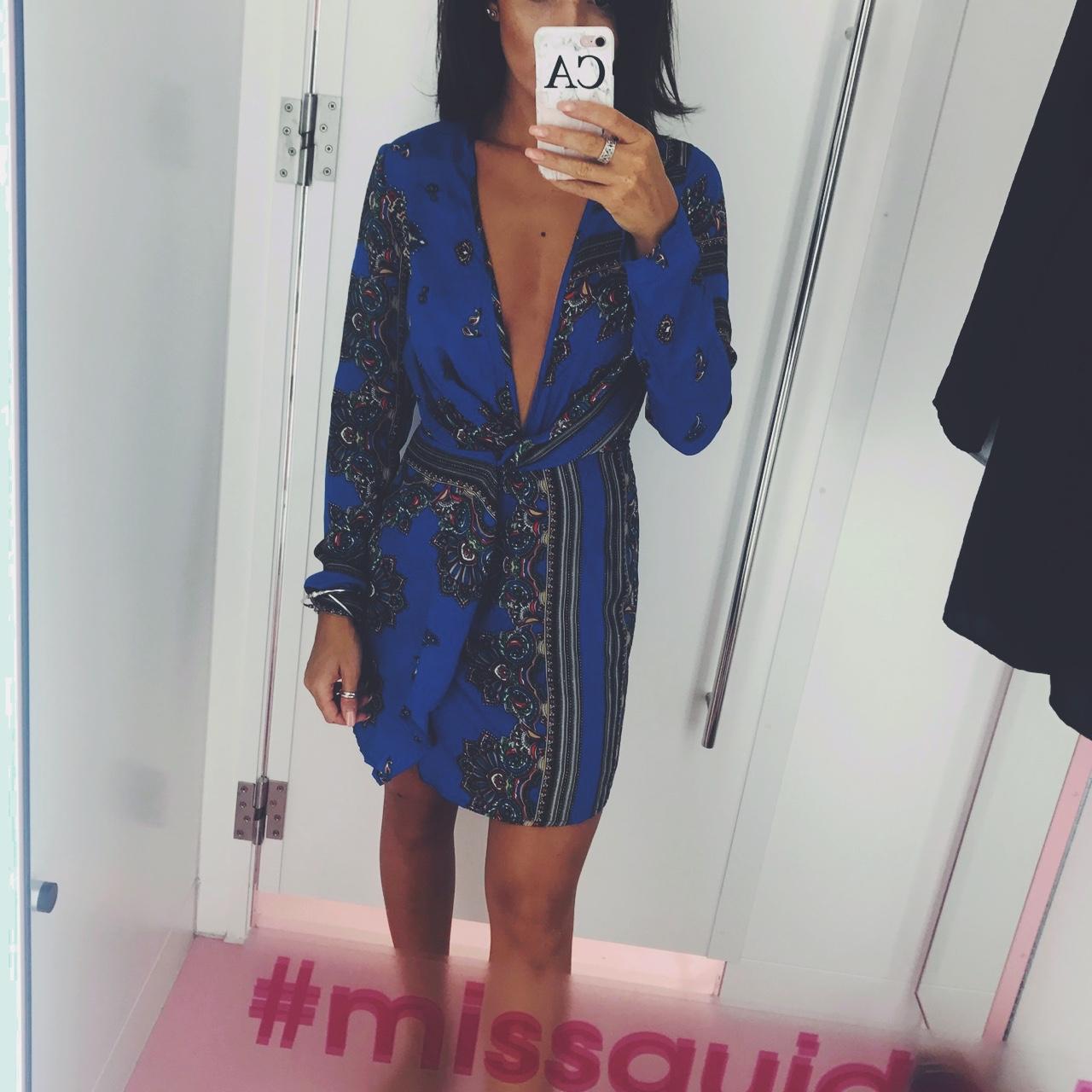 Missguided scarf print outlet dress