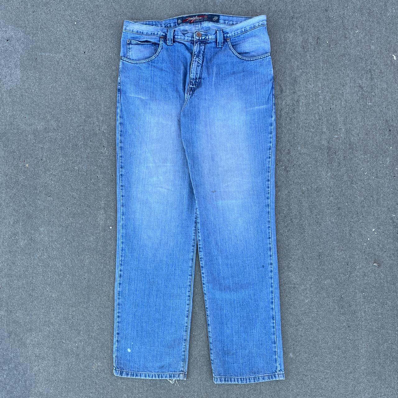 Vintage Y2K Miskeen Baggy Jeans. Measured size 38x33.5 - Depop