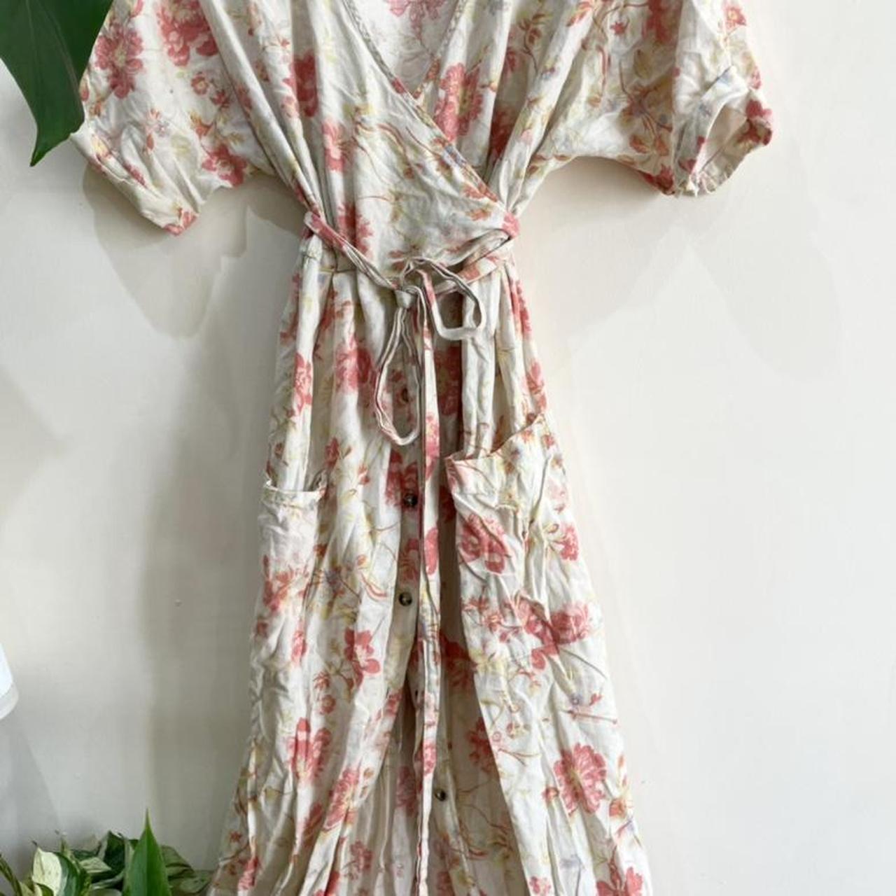 Floral floaty summer wrap dress from Urban... - Depop
