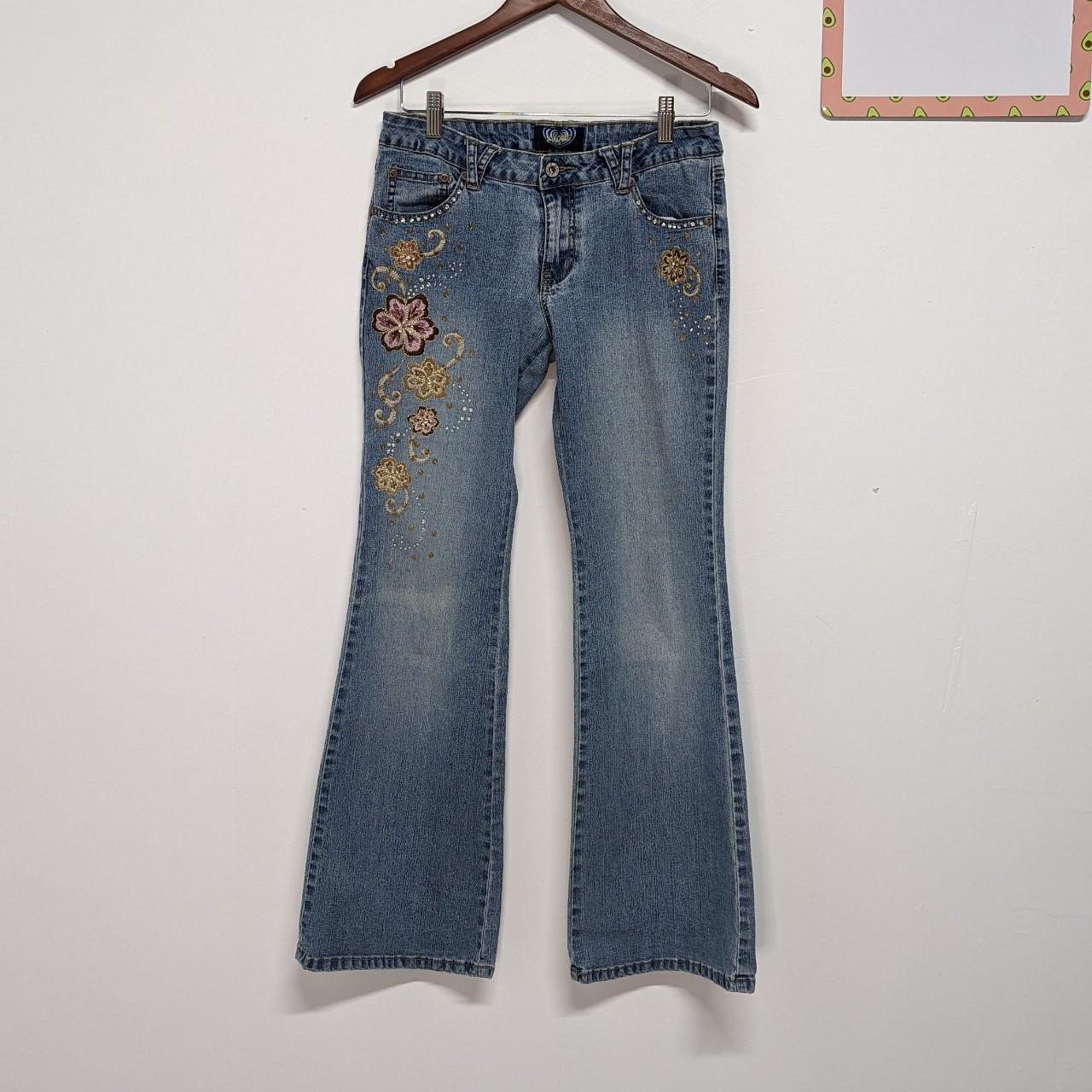 Vintage 2000s Angels jeans Super low rise, flare,... - Depop