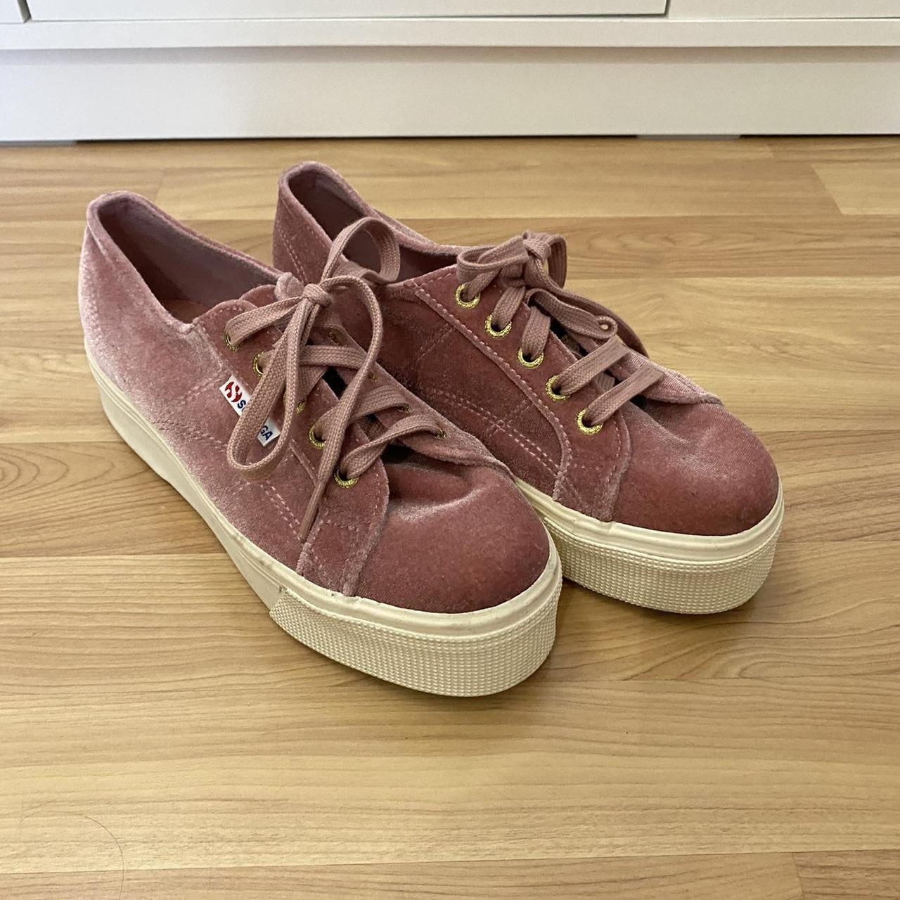 superga platform sneakers pink