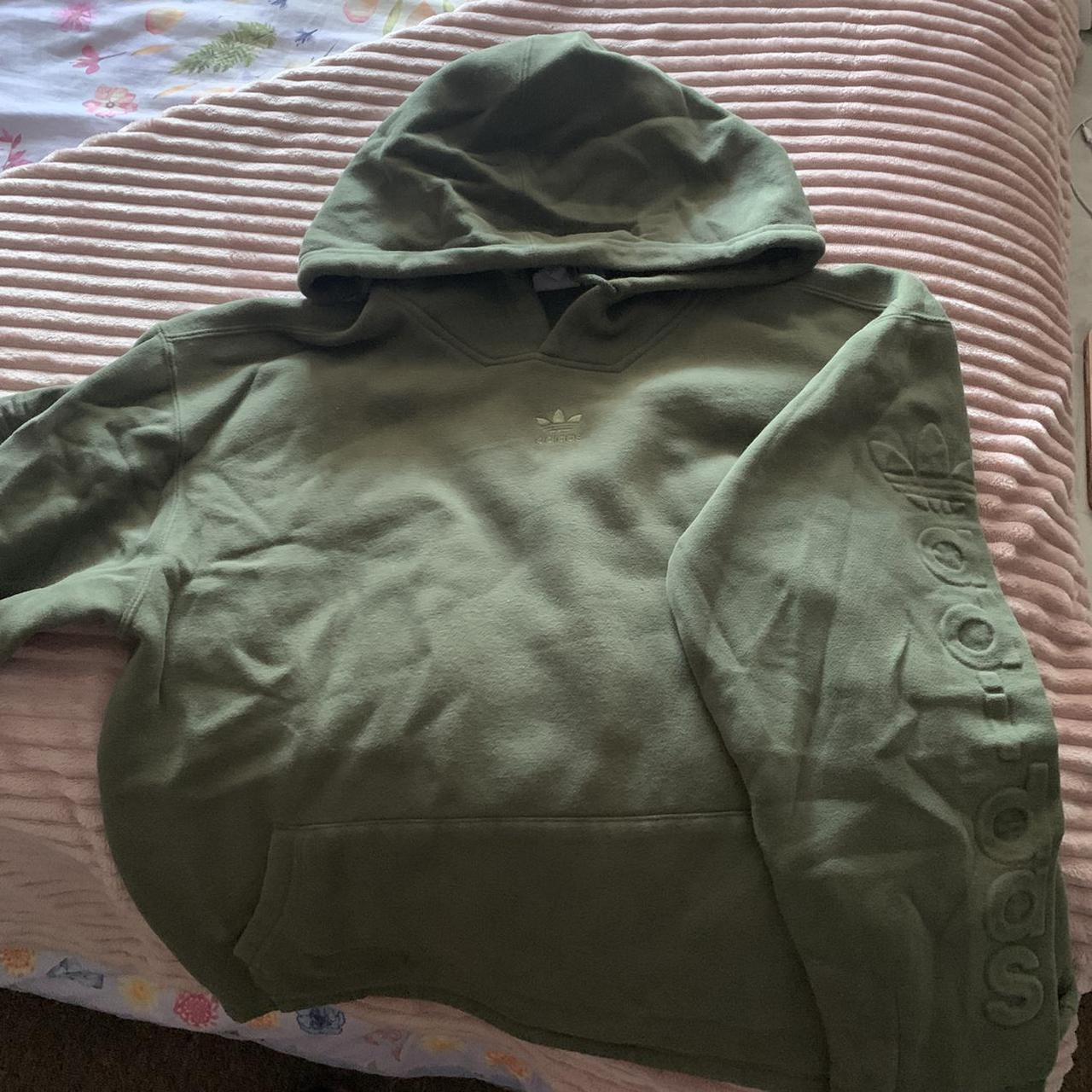 adidas originals olive green hoodie