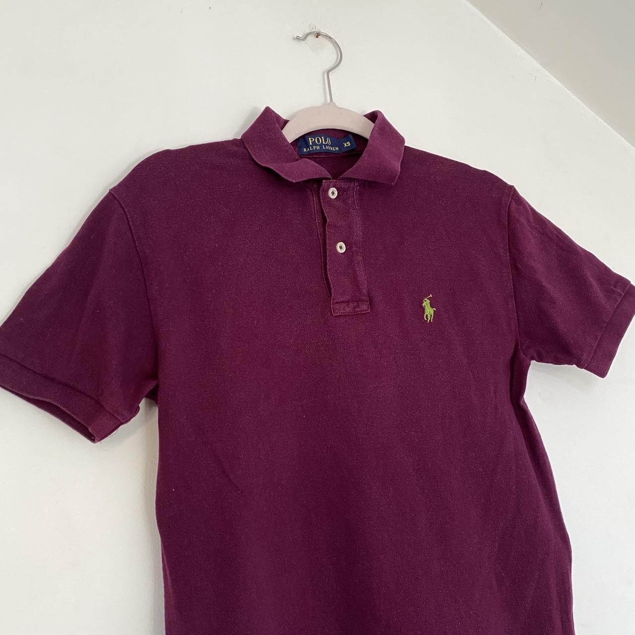 - Polo Ralph Lauren T-Shirt Purple / burgundy -... - Depop