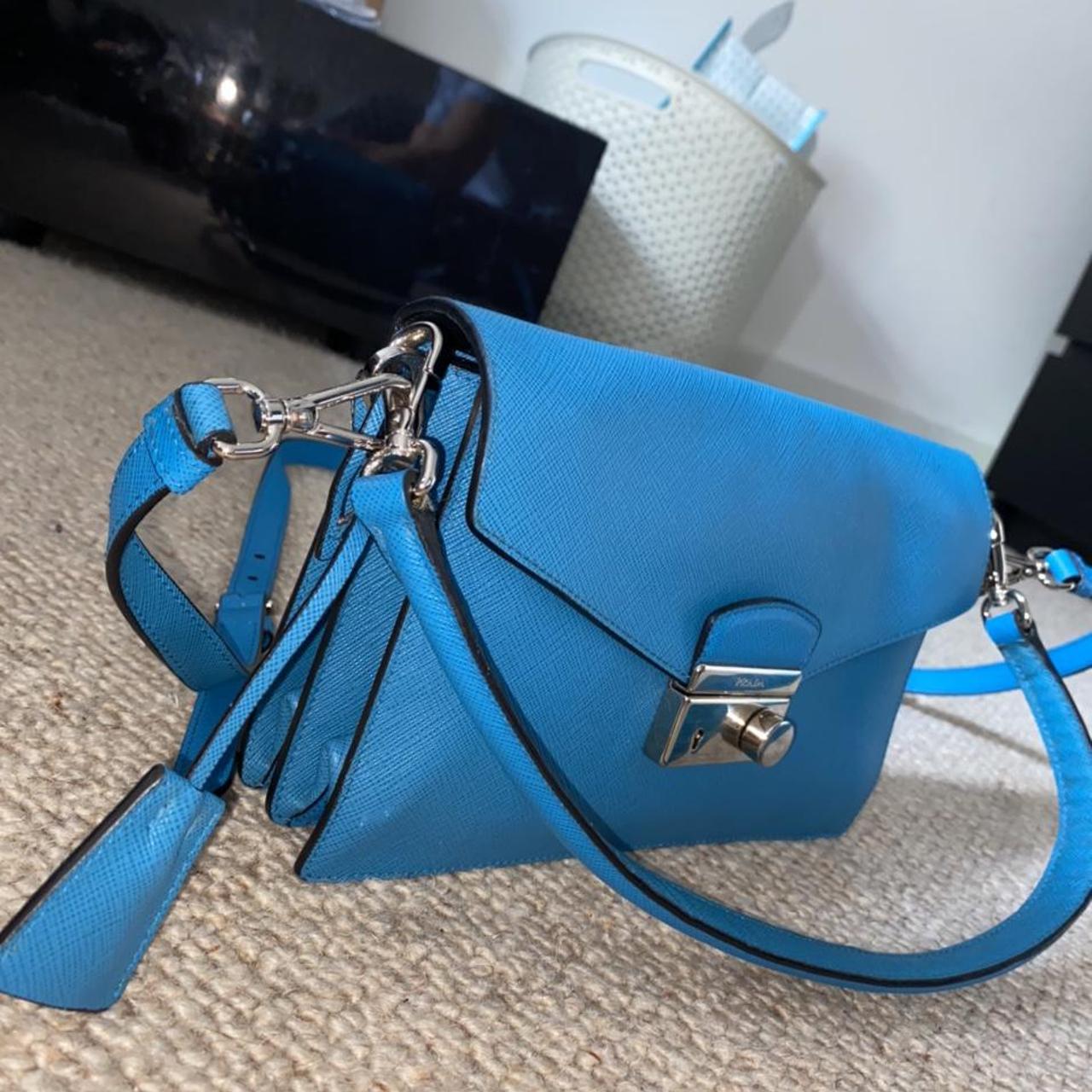 Prada Women's Blue Bag | Depop