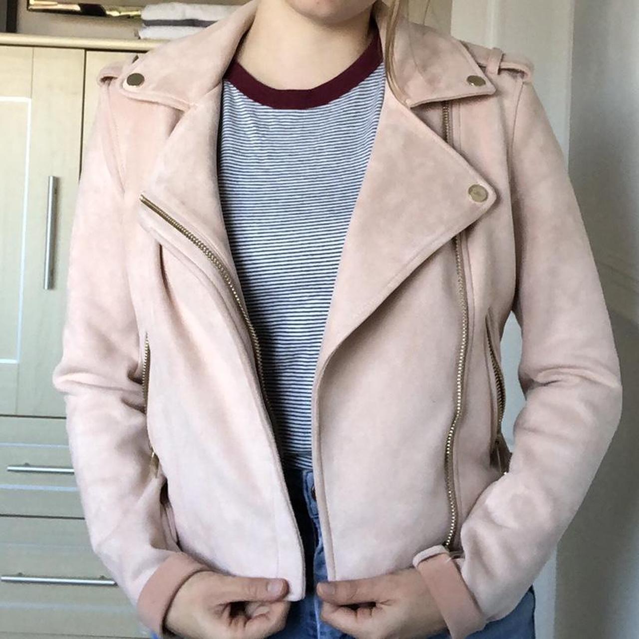 River island clearance pink biker jacket