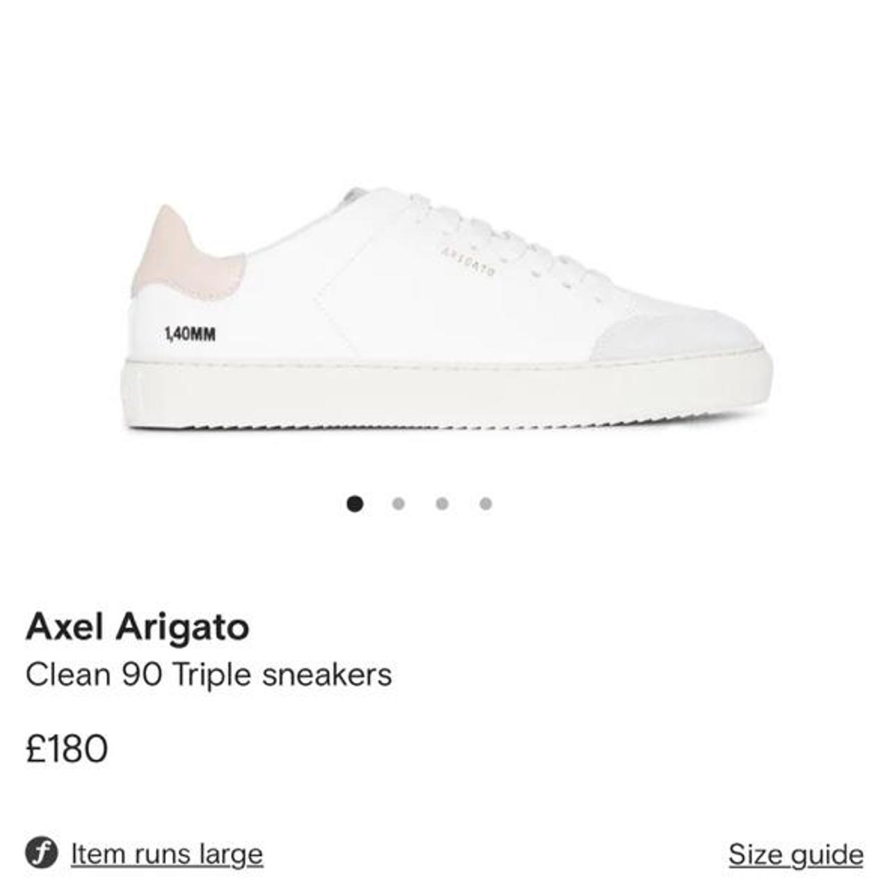 Axel Arigato Clean 90 Trainers white pink BRAND Depop