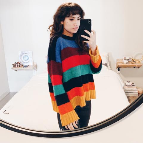 rainbow striped sweater urban outfitters