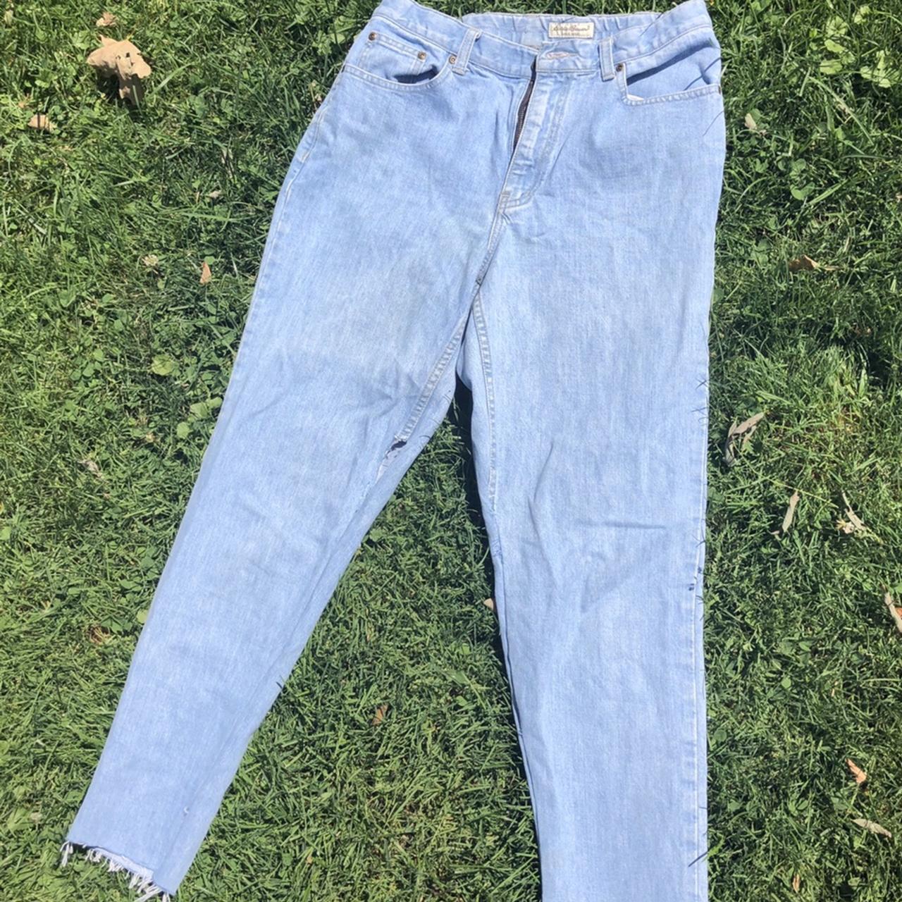 Eddie Bauer Mom Jeans Tall Grande Size 8. Slightly... - Depop