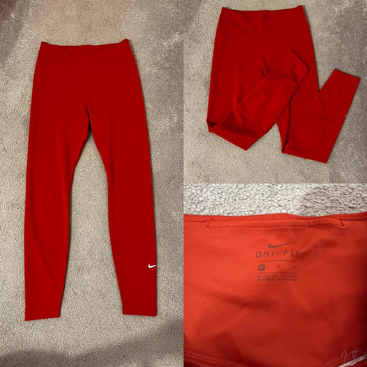 orange leggings nike