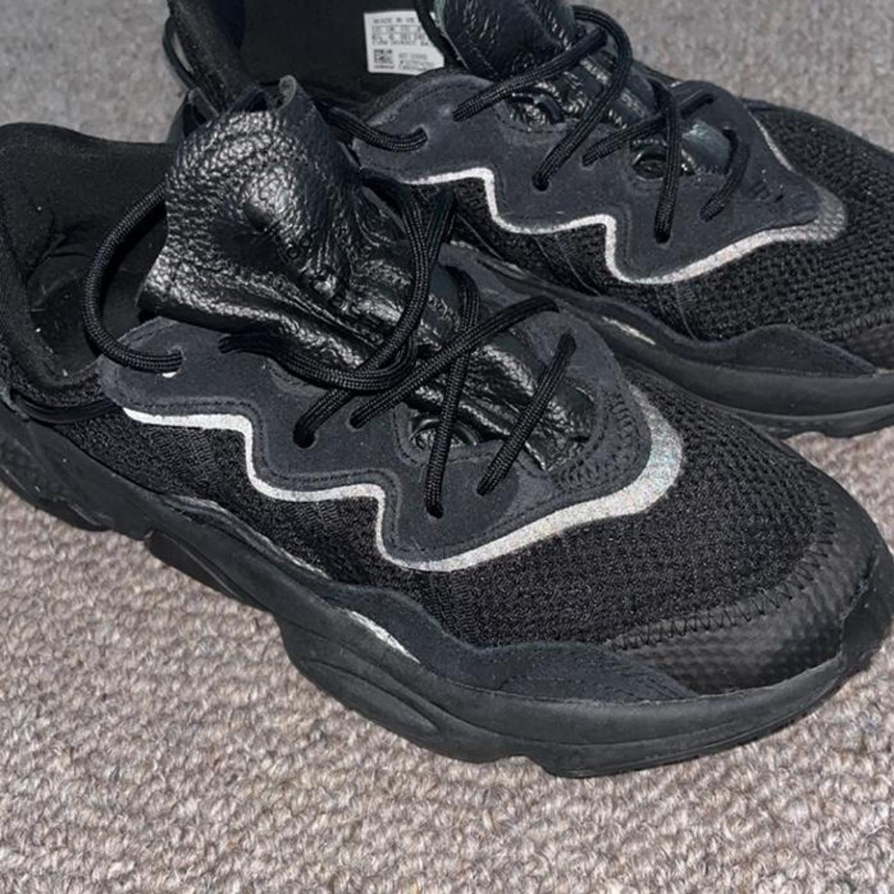 Black Adidas ozweegos in size 6. Had for around a... - Depop