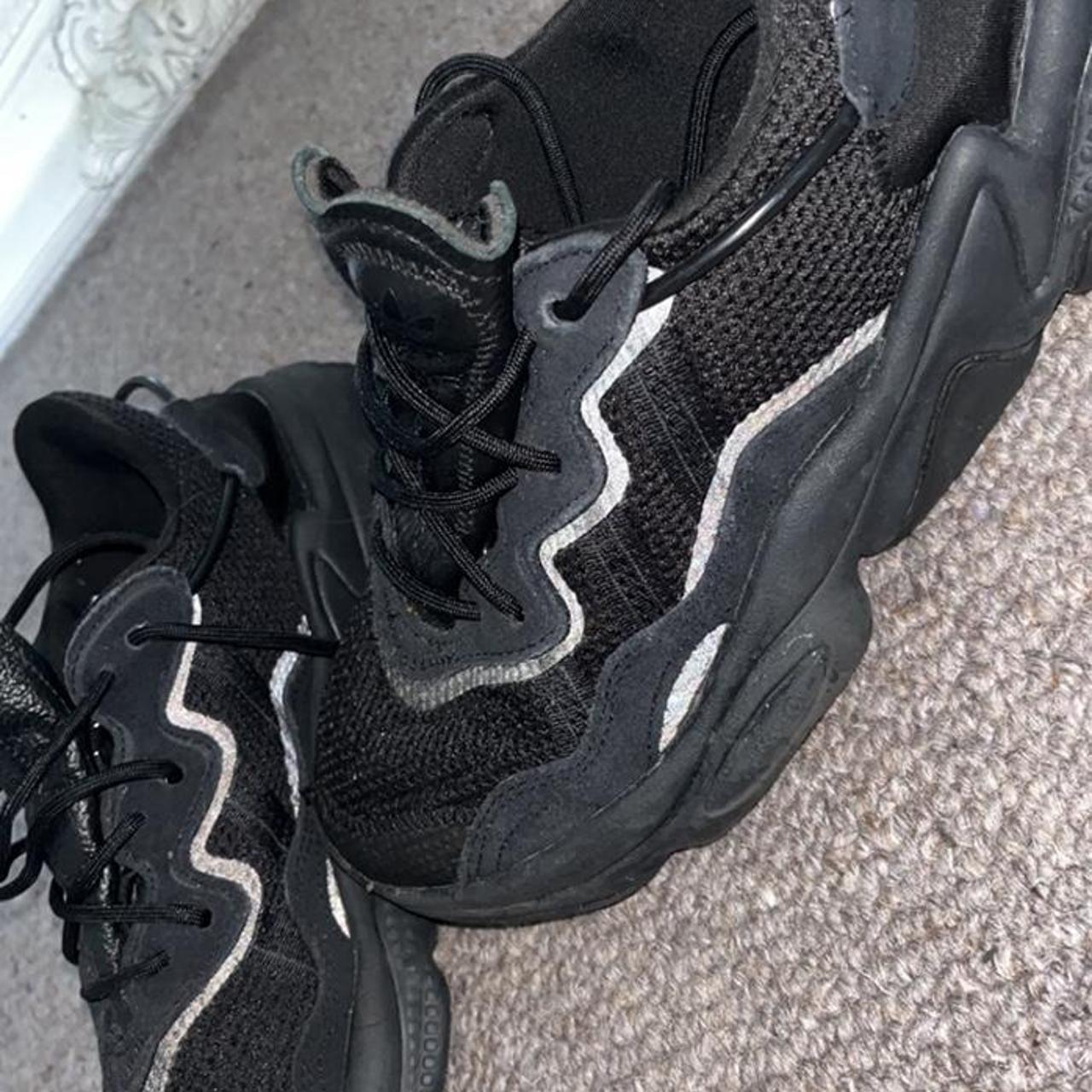 Black Adidas ozweegos in size 6. Had for around a... - Depop