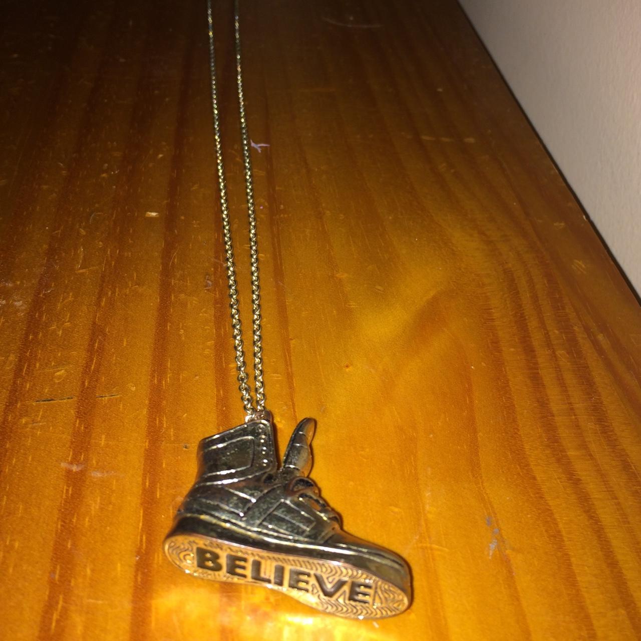 Justin Bieber Believe Tour Sneaker Necklace | Depop