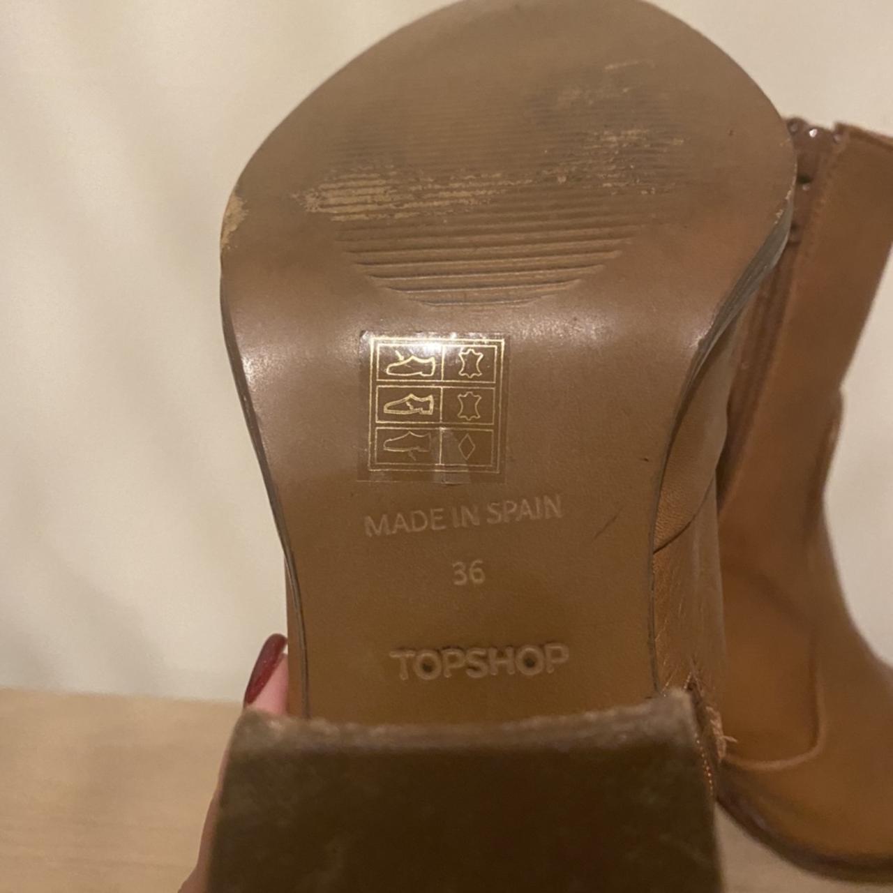 topshop tan boots