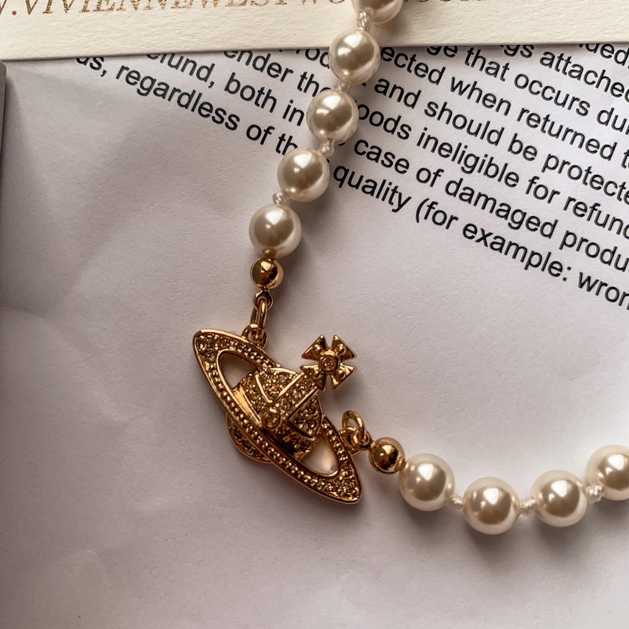 Vivienne westwood store pearl necklace depop