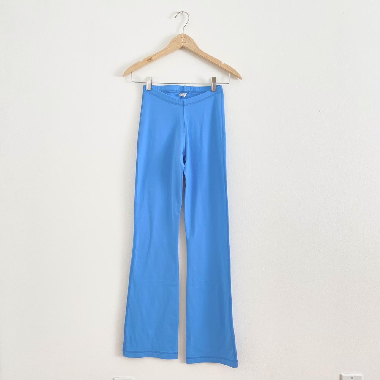VINTAGE Y2K SKY BLUE FLARE YOGA PANTS🍭 these look... Depop
