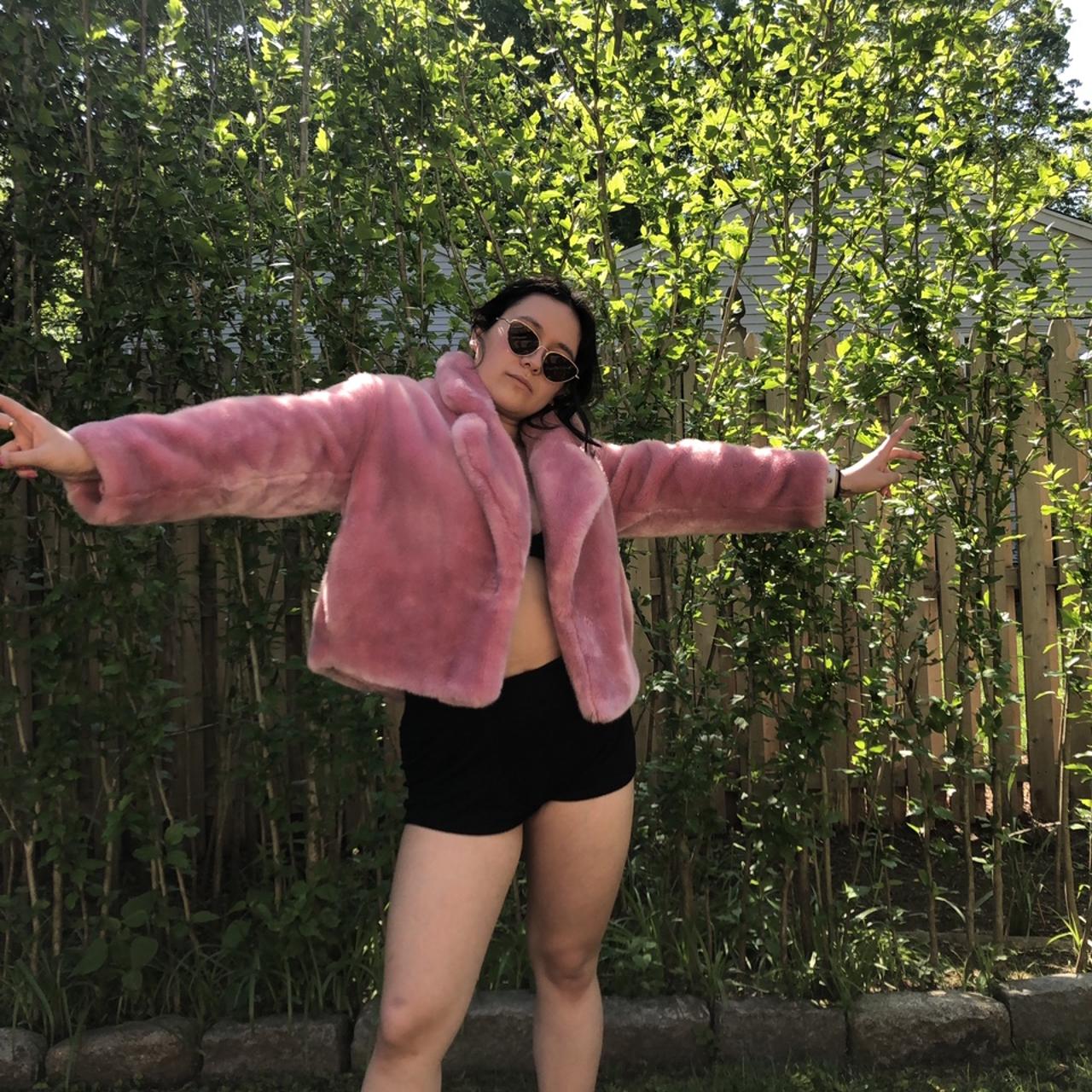 Pink fluffy zara Love it but dont wear Depop