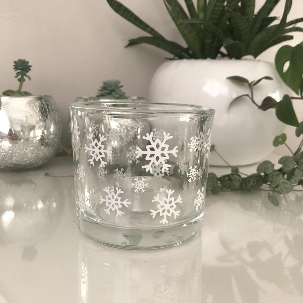 Snowflake tealight candle holder - Depop