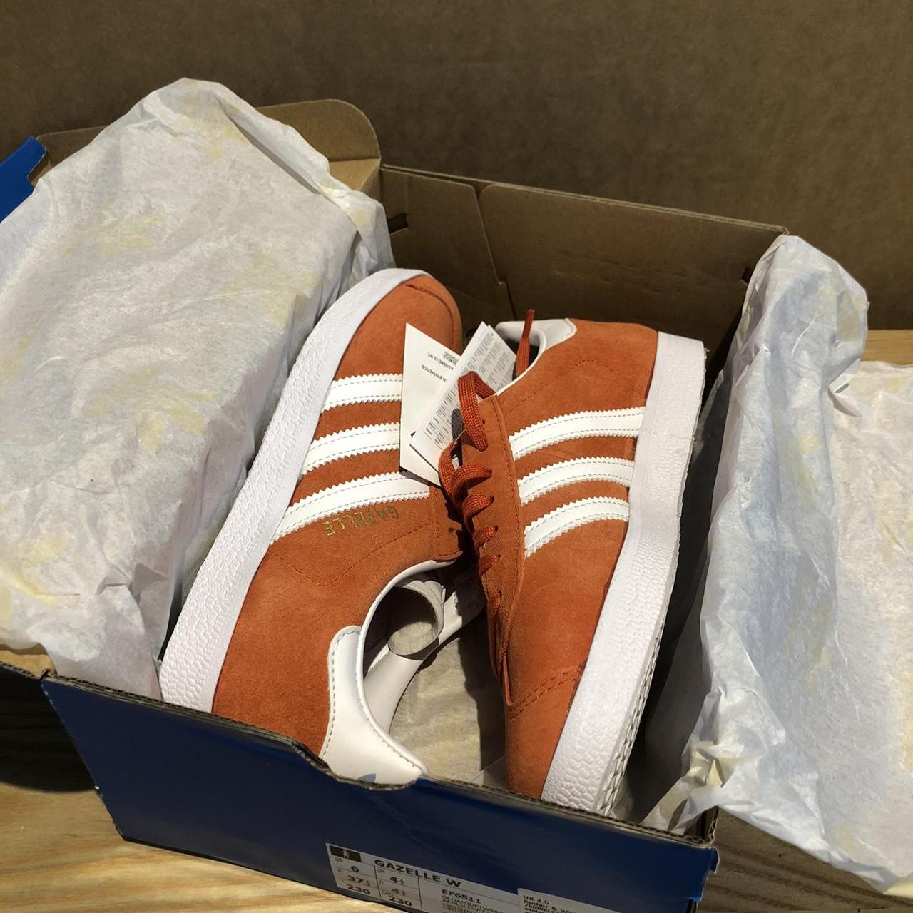 Adidas originals Gazelle trainers in glory amber... - Depop